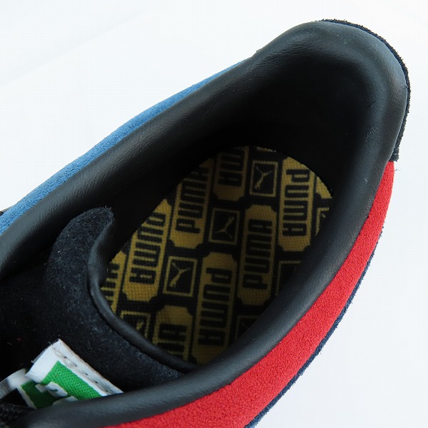 実際に弊社で買取させて頂いたPUMA/プーマ SUEDE CLASSIC XXI P BLACK-I BLUE-URBAN RED 374915-33/27.5の画像 4枚目