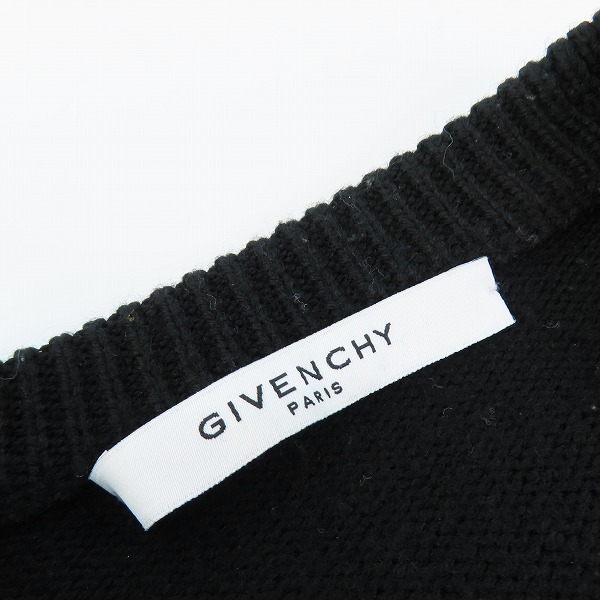 実際に弊社で買取させて頂いた【JPタグ】GIVENCHY/ジバンシィ バンドヘビーセーターフロントロゴニット BM900G400M/XSの画像 2枚目