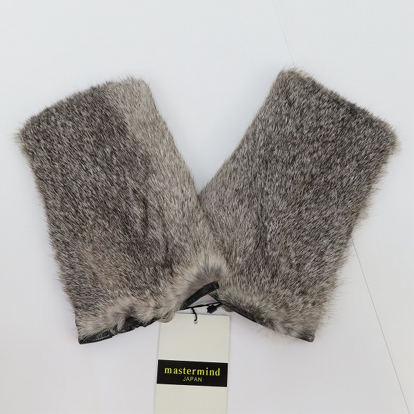 実際に弊社で買取させて頂いた【未使用】mastermind JAPAN/マスターマインドジャパン ファー フィンガーレス グローブの画像 2枚目
