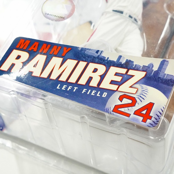 実際に弊社で買取させて頂いた【未開封】McFARLANE TOYS/マクファーレントイズ ボストン・レッドソックス #24 MANNY RAMIREZ 白 フィギュアの画像 5枚目