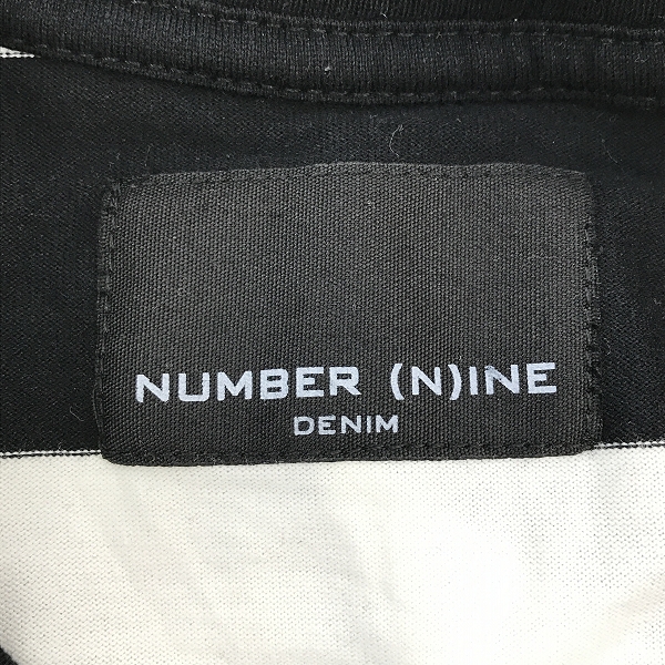 実際に弊社で買取させて頂いた【未使用】NUMBER (N)INE DENIM/ナンバーナイン ナノユニバース別注 ボーダー 長袖Tシャツ NDT-751N Sの画像 2枚目