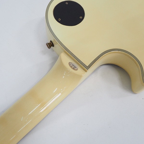 実際に弊社で買取させて頂いた★ Maison/メイソン レスポールカスタムType ホワイト セットネック エレキギターの画像 9枚目