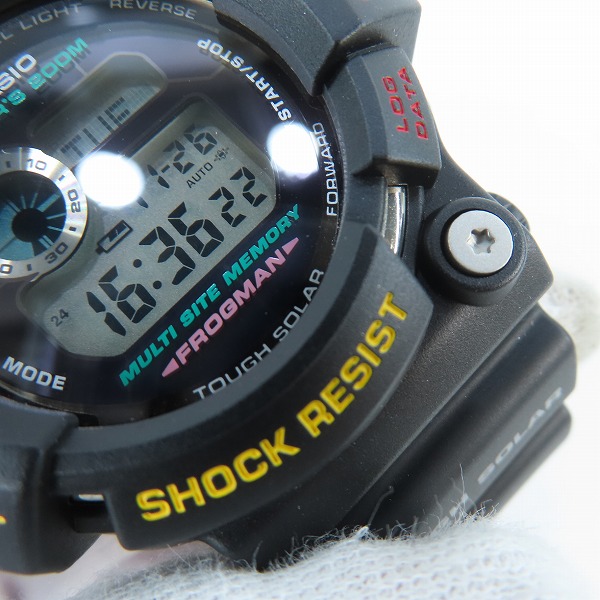 実際に弊社で買取させて頂いたG-SHOCK/G-ショック FROGMAN/フロッグマン タフソーラー スクリューバック GW-200-2JFの画像 5枚目