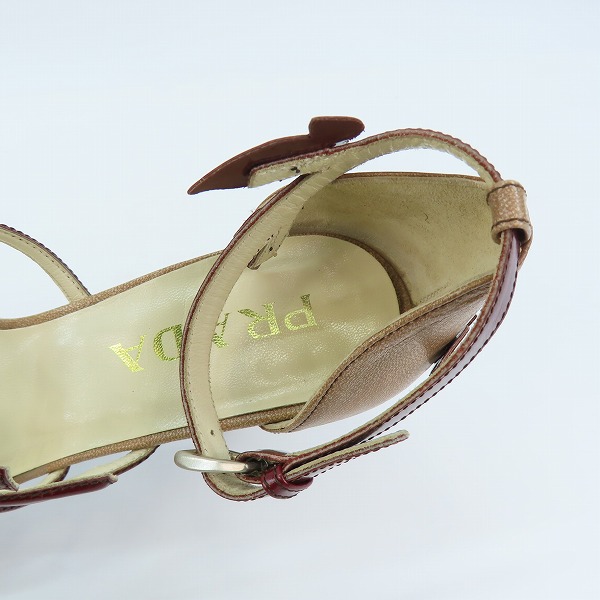 実際に弊社で買取させて頂いたPRADA/プラダ レディース  サンダル/36の画像 4枚目