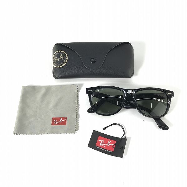 実際に弊社で買取させて頂いたRayBan/レイバン WAYFARER サングラス 偏光レンズ RB 2140-F 901/58の画像 9枚目