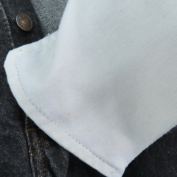 実際に弊社で買取させて頂いたLEVIS/リーバイス 501 USA製 刻印520 ブラック デニム パンツ/ジーンズ/W34の画像 7枚目