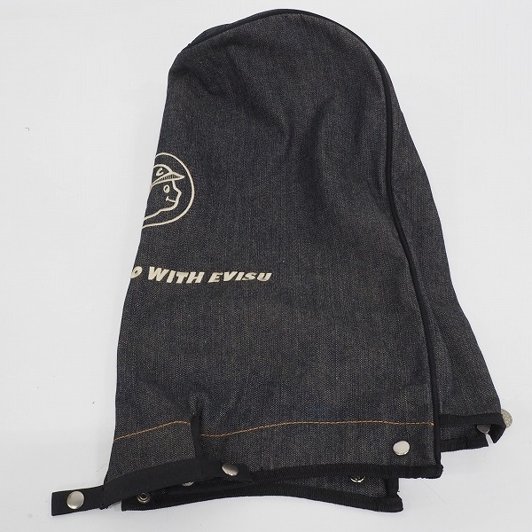 実際に弊社で買取させて頂いたEVISU GOLF/エヴィスゴルフ/エビス デニム 8分割 スタンド式キャディバッグの画像 9枚目