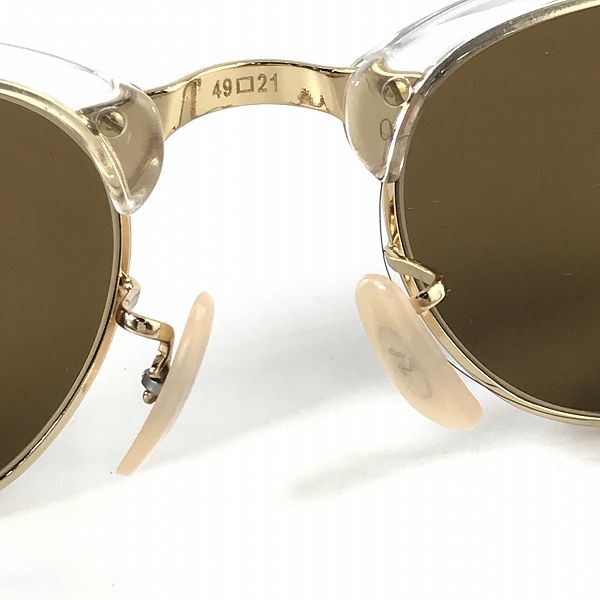 実際に弊社で買取させて頂いたRay-Ban/レイバン CLUBMASTER/クラブマスター メガネフレーム/アイウェア クリア RB5154 5762の画像 3枚目