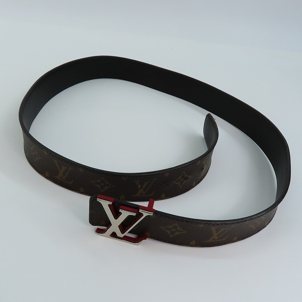 実際に弊社で買取させて頂いたLOUIS VUITTON/ルイ・ヴィトン サンチュール LVシェイプ モノグラム ベルト MP216 100/40の画像 8枚目