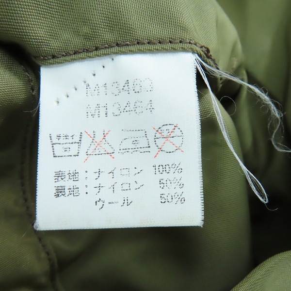 実際に弊社で買取させて頂いたBUZZ RICKSON'S/バズリクソンズ TYPE L-2A M13463/M13464 フライトジャケット 38の画像 3枚目