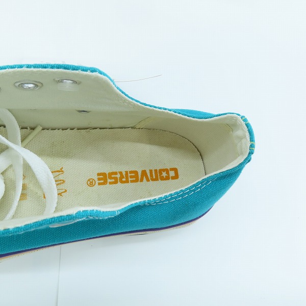 実際に弊社で買取させて頂いたCONVERSE/コンバース ALL STAR SURFIES OX ターコイズ 1B369/27の画像 4枚目