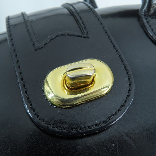 実際に弊社で買取させて頂いたBALLY/バリー レザー ハンドバッグ ブラックの画像 5枚目