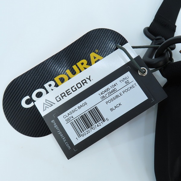 実際に弊社で買取させて頂いた【未使用】GREGORY/グレゴリー ポッシブル ポケット ショルダーバッグ  ブラックの画像 8枚目