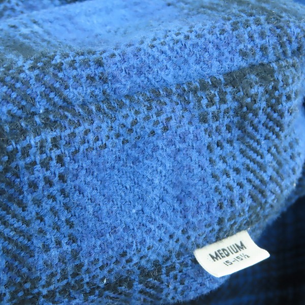 実際に弊社で買取させて頂いた【未使用】 SUGAR CANE/シュガーケーン TWILL CHECK WORK SHIRT/ツイルチェック ワークシャツ/ネルシャツ ネイビー SC28502/Mの画像 5枚目
