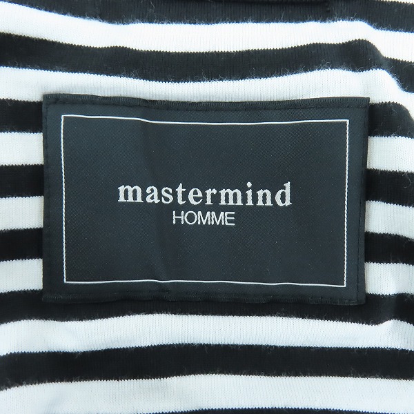実際に弊社で買取させて頂いたmastermind HOMME ×A-GIRL'S/マスターマインドジャパン 裾ジップ ボーダー柄カットソー 16SSMM-TS33-08/Lの画像 6枚目