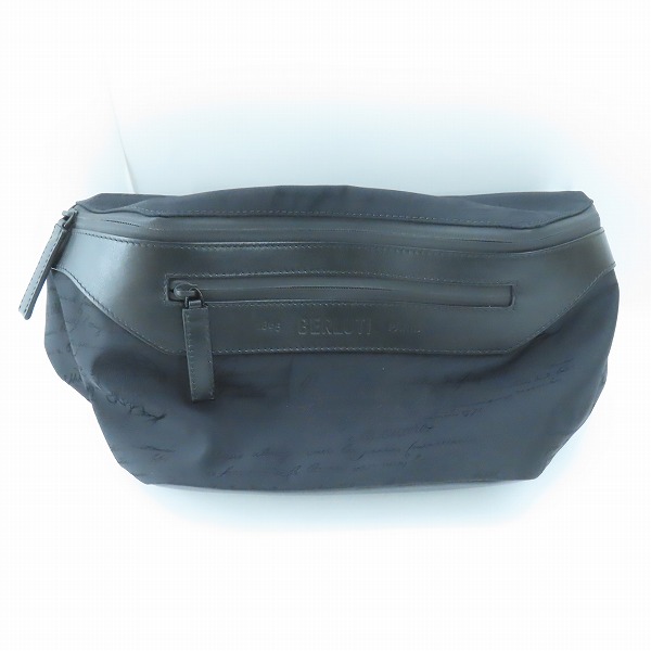 実際に弊社で買取させて頂いたBERLUTI/ベルルッティ カリグラフィ  ボディバッグ/ウエストポーチ ブラック