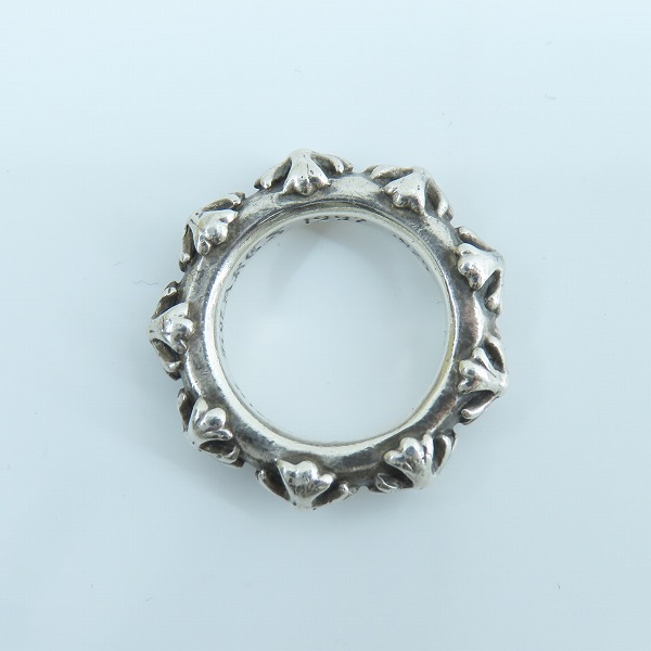 実際に弊社で買取させて頂いたCHROME HEARTS/クロムハーツ CROSS BAND RING/クロス バンド リング 16.5号の画像 5枚目