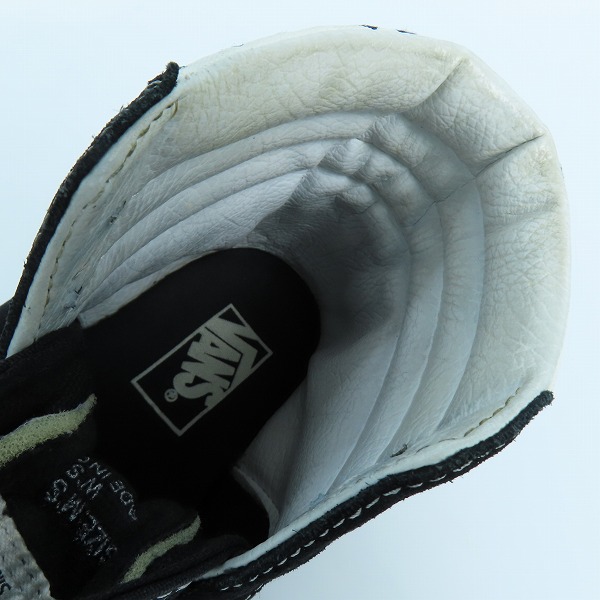 実際に弊社で買取させて頂いたVANS/バンズ SK8-HI/スケートハイ ペンキデザイン ハイカットスニーカー/8.5の画像 4枚目