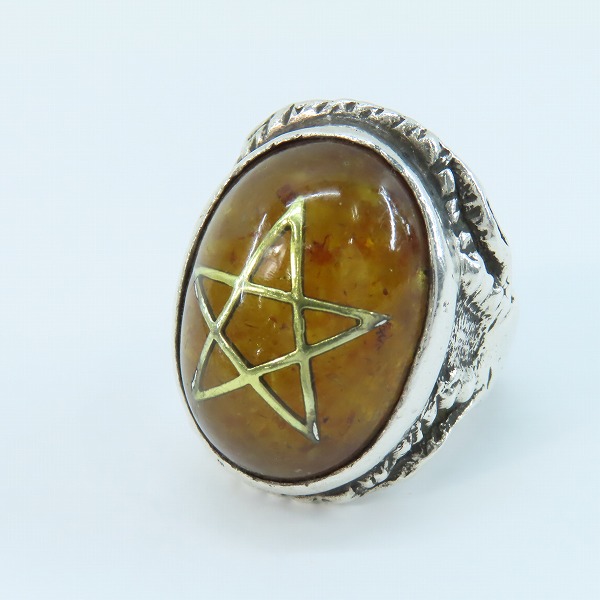 実際に弊社で買取させて頂いたALEX STREETER/アレックスストリーター エンジェルハートリング  アンバー 14号