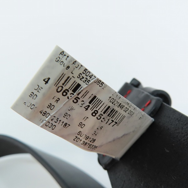 実際に弊社で買取させて頂いたHUGO BOSS/ヒューゴボス Giove-L_Sz35 レタリングロゴループ レザー ベルト 50470652/90-34の画像 5枚目