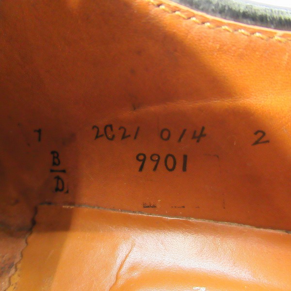 実際に弊社で買取させて頂いたAlden/オールデン コードバン プレーントゥ 9901/7の画像 5枚目