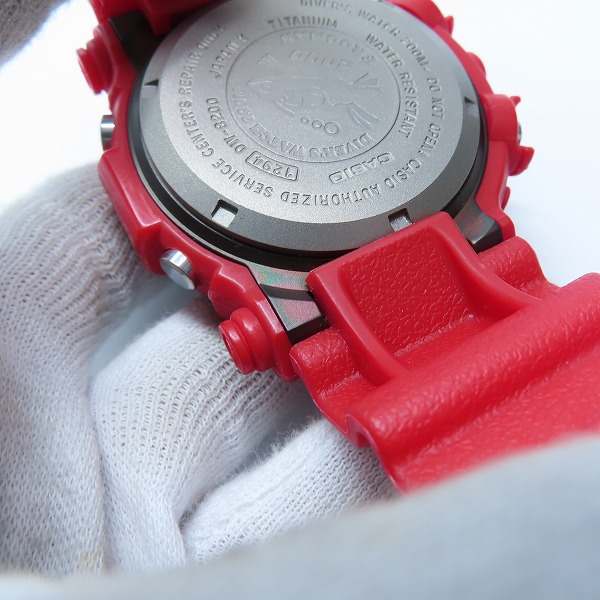 実際に弊社で買取させて頂いたG-SHOCK/Gショック FROGMAN 2000年特別仕様モデル 赤蛙 DW-8200F-4JR【動作未確認】の画像 7枚目
