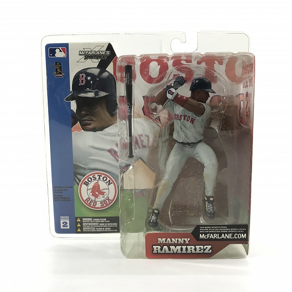 実際に弊社で買取させて頂いた【未開封】McFARLANE TOYS/マクファーレントイズ ボストン・レッドソックス #24 MANNY RAMIREZ フィギュア