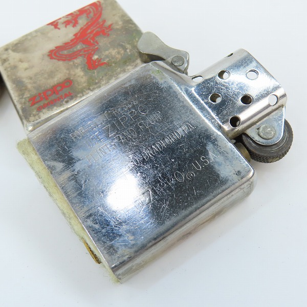 実際に弊社で買取させて頂いたZIPPO/ジッポー ORIENTAL/オリエンタル ドラゴン 1997年製の画像 5枚目