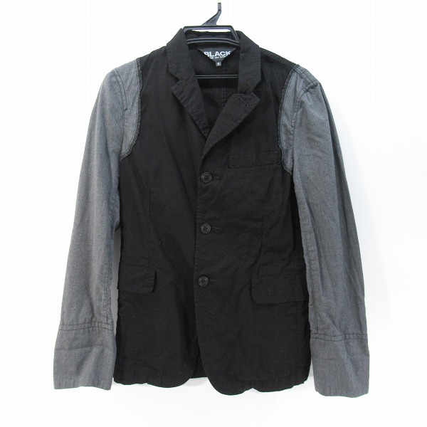 実際に弊社で買取させて頂いたBLACK COMME des GARCONS/ブラックコムデギャルソン 切り替えジャケット 1I-J219/S
