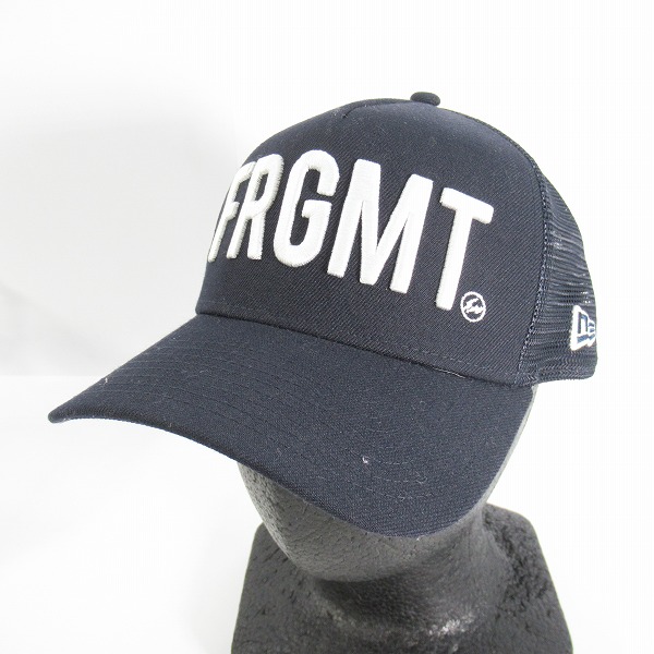 実際に弊社で買取させて頂いたFRAGMENT DESIGN×NEW ERA/フラグメントデザイン×ニューエラ FRGMT ロゴ刺繍 キャップ