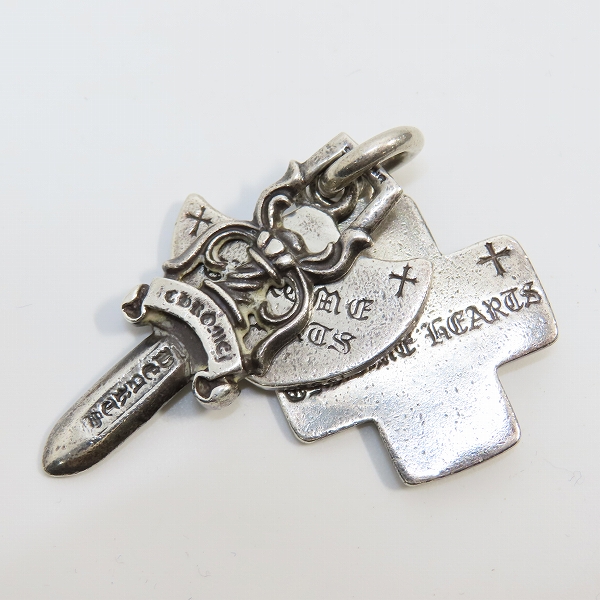 実際に弊社で買取させて頂いたCHROME HEARTS/クロムハーツ 3トリンケッツ/スリートリンケッツ ペンダントトップ