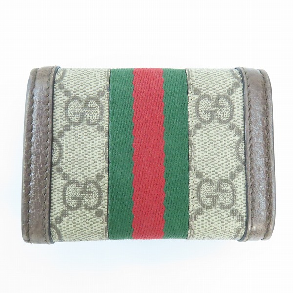 実際に弊社で買取させて頂いたGUCCI/グッチ オフィディア GG シェリーライン レザー コンパクトウォレット 598662 534563の画像 1枚目