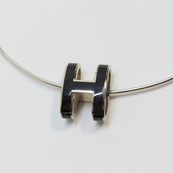 実際に弊社で買取させて頂いたHERMES/エルメス H チャーム ポップアッシュ ワイヤー ネックレスの画像 2枚目