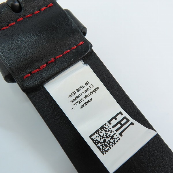実際に弊社で買取させて頂いたHUGO BOSS/ヒューゴボス Giove-L_Sz35 レタリングロゴループ レザー ベルト 50470652/90-34の画像 6枚目