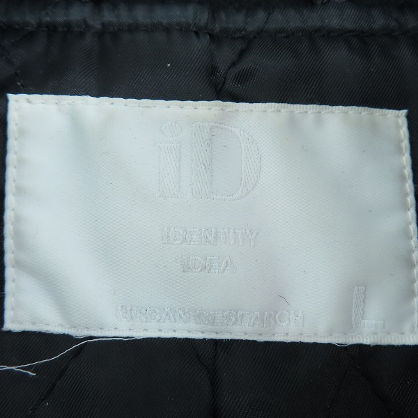 実際に弊社で買取させて頂いたURBAN RESEARCH/URiD/アーバンリサーチ  羊革/ラムレザー THERMOLITE/サーモライト 袖切替/スタジャン UM13-HN08001/Lの画像 3枚目