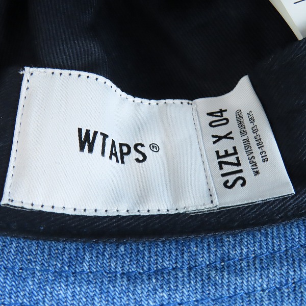 実際に弊社で買取させて頂いたWTAPS/ダブルタップス BUCKET 01 / HAT / COTTON. DENIM. SIGN 241HCDT-HT09/X04の画像 5枚目