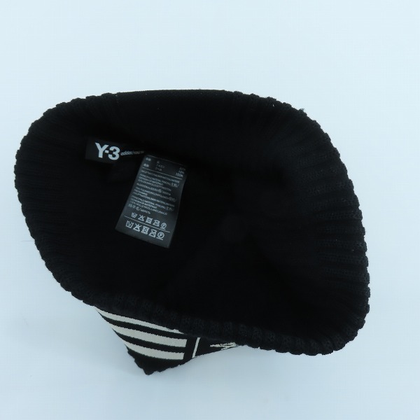 実際に弊社で買取させて頂いたY-3/ワイスリー adidas×Yohji Yamamoto/アディダス×ヨウジヤマモト BEANIE 3S/ビーニー/ニット帽 FH9284の画像 4枚目