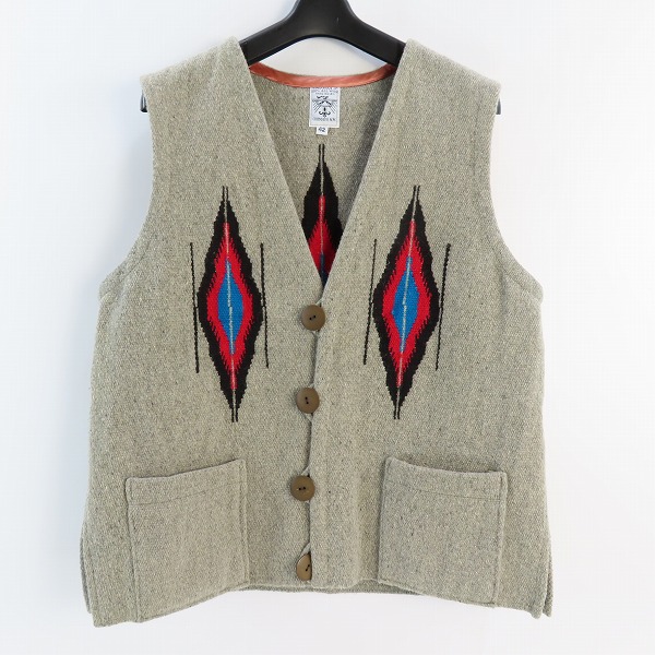 実際に弊社で買取させて頂いたORTEGA'S/オルテガ ウール CHIMAYO チマヨ ベスト グレー/42