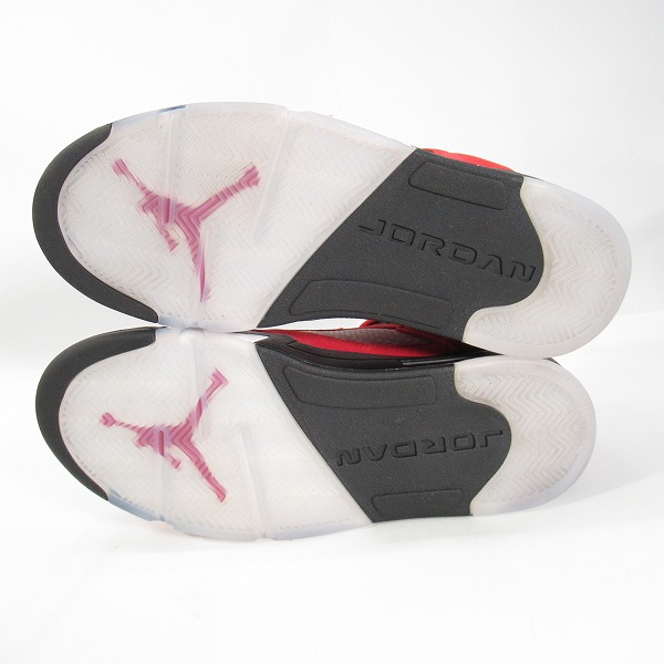 実際に弊社で買取させて頂いたNIKE/ナイキ AIR JORDAN 5 RETRO RAGING BULL エアジョーダン5 レイジングブル DD0587-600/27の画像 2枚目