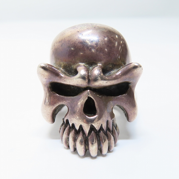 実際に弊社で買取させて頂いたTHIRTEEN DESIGNS/サーティーンデザインズ ホラースカルリング 17-18号の画像 1枚目