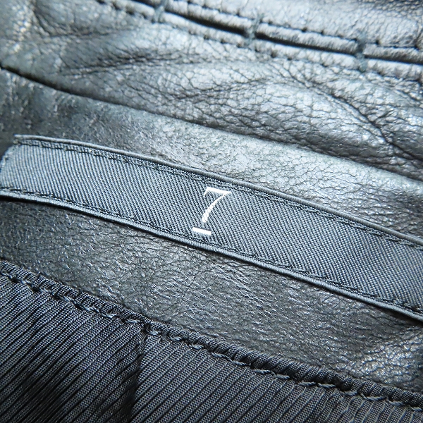 実際に弊社で買取させて頂いたJULIUS/ユリウス 13SS vandalism ラムレザージャケット/1の画像 2枚目