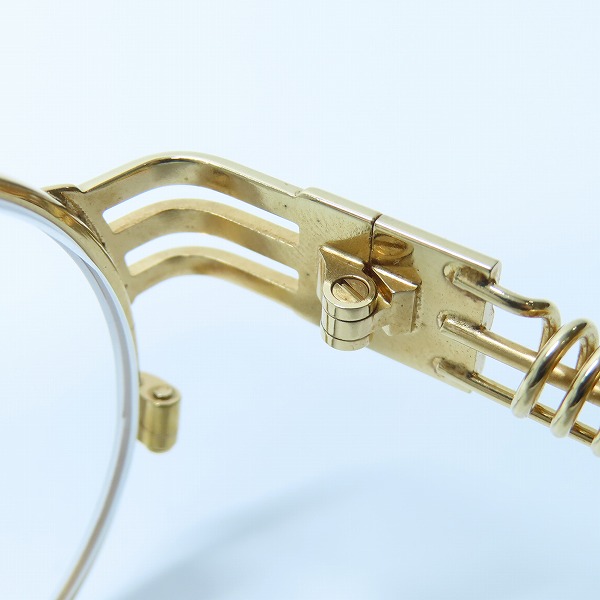 実際に弊社で買取させて頂いたJean Paul GAULTIER/ジャンポールゴルチエ 度入り ヴィンテージ ネジバネデザイン メガネフレーム/アイウェア 56-6106の画像 4枚目