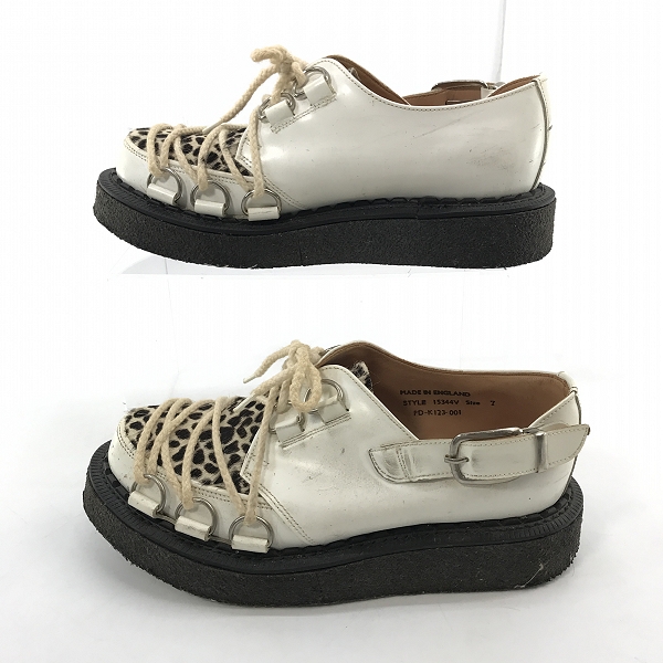 実際に弊社で買取させて頂いたGEORGE COX×COMME des GARCONS HOMME PLUS/ジョージコックス×コムデギャルソンオムプリュス レザーシューズ 15344V/7の画像 3枚目