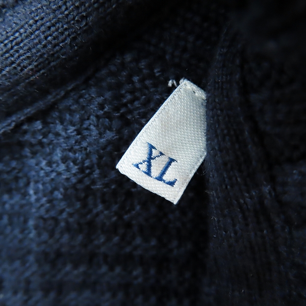 実際に弊社で買取させて頂いた【JPタグ】MONCLER/モンクレール MAGLIONE TRICOT CARDIGAN 羊毛 カーディガン E20919423400 ネイビー XLの画像 3枚目