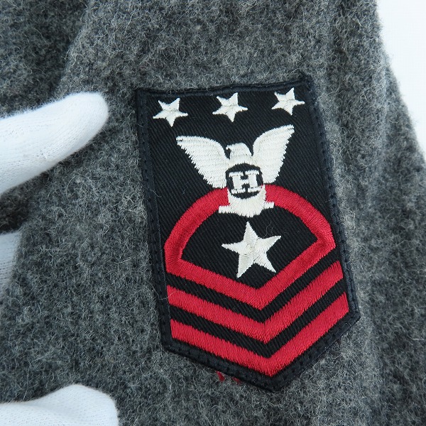 実際に弊社で買取させて頂いたHYSTERIC GLAMOUR/ヒステリックグラマー ウール混 ダッフルコート 2AC-8030 /Fの画像 5枚目