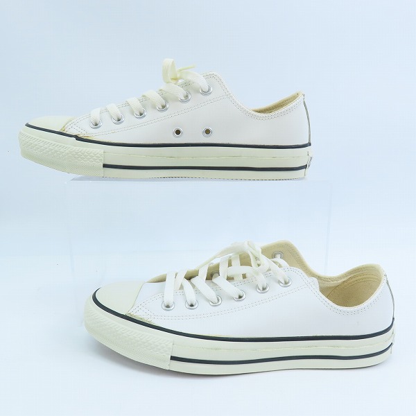 実際に弊社で買取させて頂いた(1)CONVERSE/コンバース LEATHER ALL STAR OX/レザー オールスター ホワイト 11552/26.0の画像 3枚目