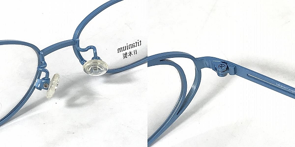 実際に弊社で買取させて頂いたTAKANORI YUGE/タカノリユゲ MIST メガネフレーム アイウェア TY-37の画像 3枚目