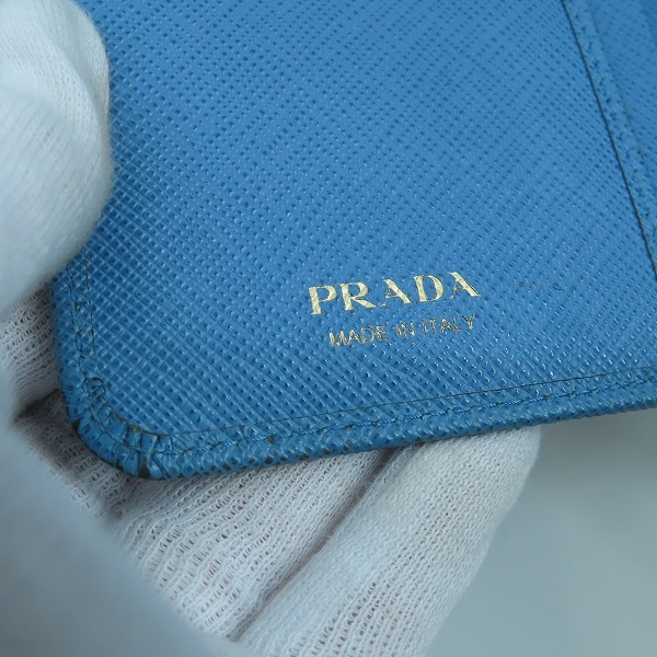実際に弊社で買取させて頂いたPRADA/プラダ レザー 二つ折り財布  1ML225　の画像 5枚目