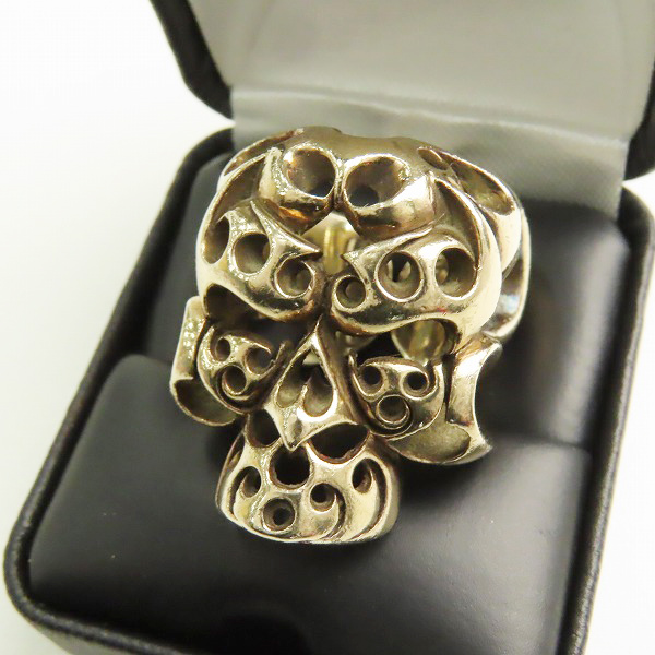 実際に弊社で買取させて頂いたTENDERLOIN/テンダーロイン 8K T-SKULL RING ボルネオスカル リング 16.5-19.5号