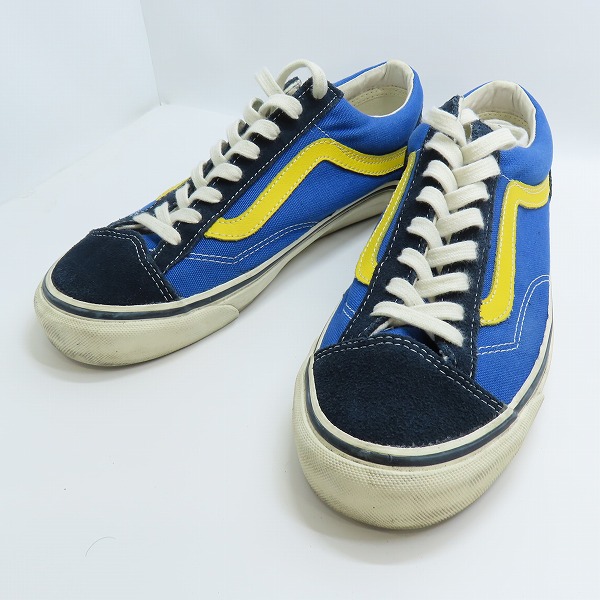 実際に弊社で買取させて頂いたVANS/バンズ オリジナルズ OFF THE WALL/オフ ザ ウォール ローカットスニーカー ブルー×イエロー T375/8